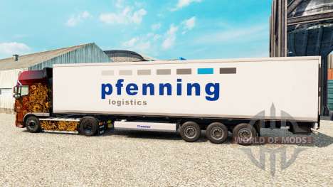 Скин Pfenning на полуприцеп-рефрижератор для Euro Truck Simulator 2