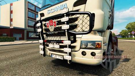 Кенгурятник V8 v2.0 на тягач Scania для Euro Truck Simulator 2