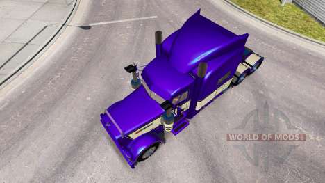 Скин Metallic Purple на тягач Peterbilt 389 для American Truck Simulator
