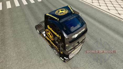Скин Continental на тягач Volvo для Euro Truck Simulator 2