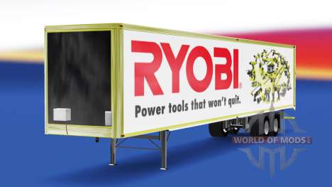 Скин Ryobi на полуприцеп для American Truck Simulator