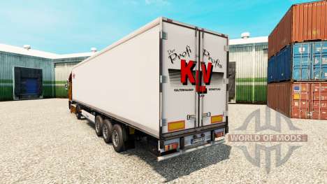 Скин KLV на полуприцеп-рефрижератор для Euro Truck Simulator 2