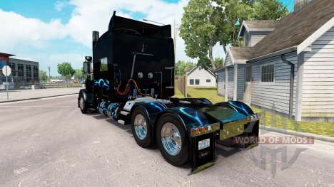 Скин Bluesway на тягач Peterbilt 389 для American Truck Simulator