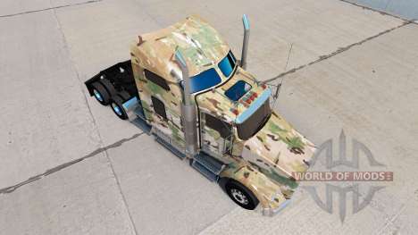 Скин Camouflage на тягач Kenworth T800 для American Truck Simulator