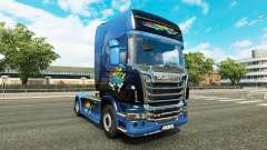 Скин Disaster Transport на тягач Scania для Euro Truck Simulator 2