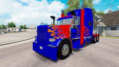 Скин Optimus Prime v2.1 на тягач Peterbilt 389 для American Truck Simulator