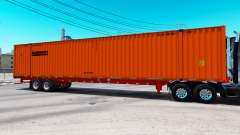 Полуприцеп контейнеровоз Schneider для American Truck Simulator