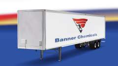 Скин Banner Chemicals на полуприцеп для American Truck Simulator