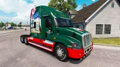 Скин INTERSTATE 80 Year на Freightliner Cascadia для American Truck Simulator