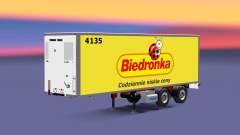 Полуприцеп-рефрижератор Krone Biedronka для Euro Truck Simulator 2