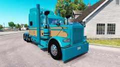 Скин Johnson Livestock LLC на Peterbilt 389 для American Truck Simulator