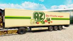 Скин AZ на полуприцеп-рефрижератор для Euro Truck Simulator 2