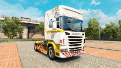 Скин White gold на тягач Scania для Euro Truck Simulator 2