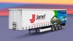 Скин Jamef Logistic на шторный полуприцеп для Euro Truck Simulator 2