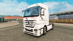 Скин BGL на тягач Mercedes-Benz для Euro Truck Simulator 2