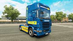 Скин La Poste на тягач Scania для Euro Truck Simulator 2