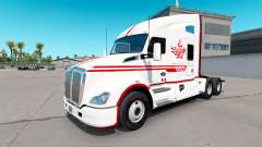 Скин Canadian Express White на тягач Kenworth для American Truck Simulator