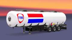 Скин Fina на топливный полуприцеп для Euro Truck Simulator 2