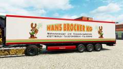 Скин Hans Brocker KG на полуприцеп-рефрижератор для Euro Truck Simulator 2