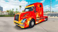 Скин Fire на тягач Volvo VNL 670 для American Truck Simulator