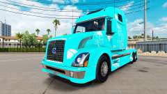 Скин Blue fire на тягач Volvo VNL 670 для American Truck Simulator