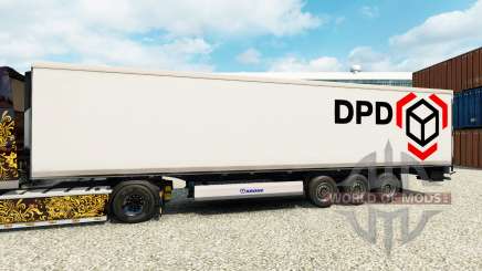 Скин DPD на полуприцеп-рефрижератор для Euro Truck Simulator 2