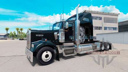 Скин Redskin v1.2 на тягач Kenworth W900 для American Truck Simulator