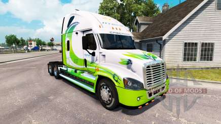 Скин HYBRID на тягач Freightliner Cascadia для American Truck Simulator