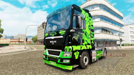 Скин Green Dragon на тягач MAN для Euro Truck Simulator 2