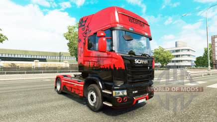 Скин Istanbul на тягач Scania для Euro Truck Simulator 2