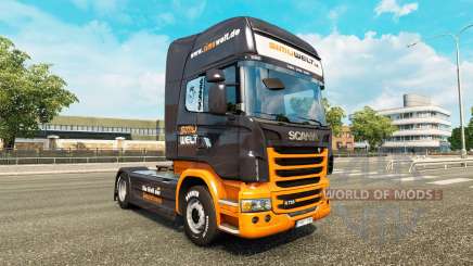 Скин Simuwelt на тягач Scania для Euro Truck Simulator 2