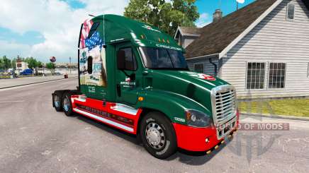Скин INTERSTATE 80 Year на Freightliner Cascadia для American Truck Simulator