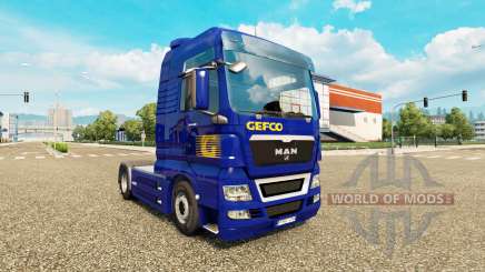 Скин Gefco на тягач MAN для Euro Truck Simulator 2