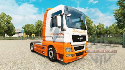 Скин Excellence Transportes на тягач MAN для Euro Truck Simulator 2