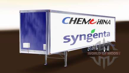 Скин ChemChina & Syngenta на полуприцеп для American Truck Simulator