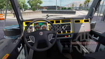 Интерьер Yellow-gray для Kenworth W900 для American Truck Simulator