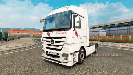 Скин BGL на тягач Mercedes-Benz для Euro Truck Simulator 2