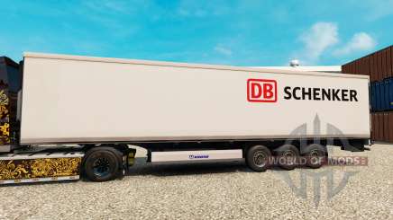 Скин DB Schenker на полуприцеп-рефрижератор для Euro Truck Simulator 2