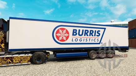 Скин Burris Logistics на полуприцеп-рефрижератор для Euro Truck Simulator 2