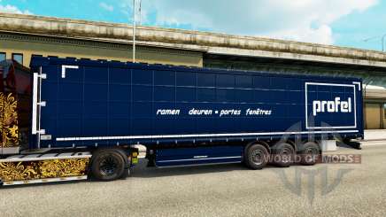 Скин Profel на полуприцепы для Euro Truck Simulator 2