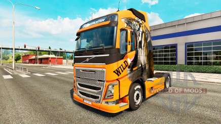 Скин Wild на тягач Volvo для Euro Truck Simulator 2