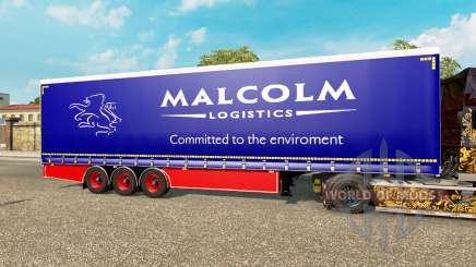 Шторный полуприцеп Krone Malcolm для Euro Truck Simulator 2