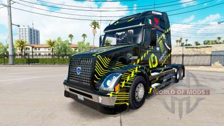 Скин Monster Energy на тягач Volvo VNL 670 для American Truck Simulator