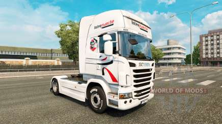 Скин Intermarche на тягач Scania для Euro Truck Simulator 2