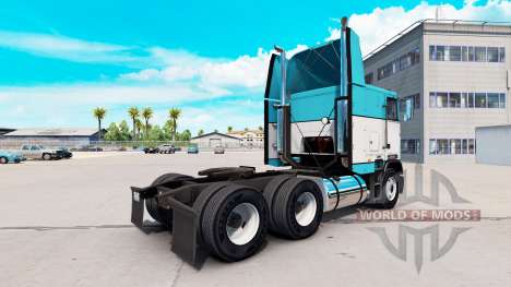 Скин Baby Blue на тягач Freightliner FLB для American Truck Simulator
