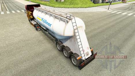 Скин Spedition Kollner на цементный полуприцеп для Euro Truck Simulator 2