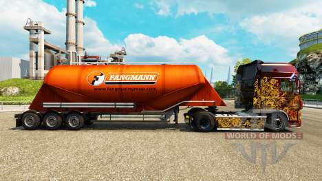 Скин Fangmann на цементный полуприцеп для Euro Truck Simulator 2