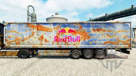Скин Red Bull на полуприцепы для Euro Truck Simulator 2