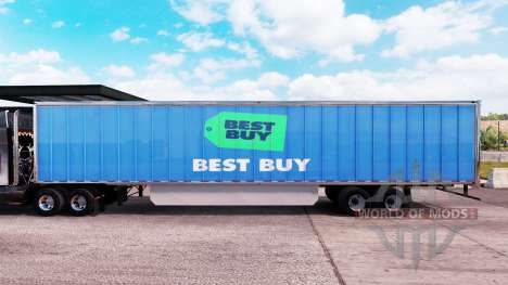 Скин Best Buy на удлинённый полуприцеп для American Truck Simulator
