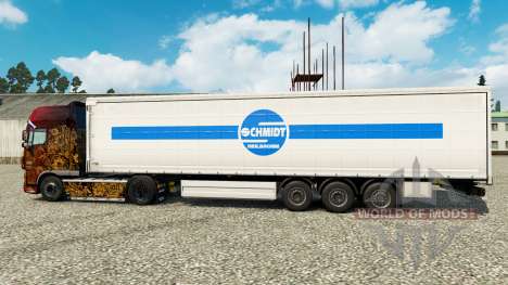 Скин Schmidt Heilbronn на полуприцепы для Euro Truck Simulator 2